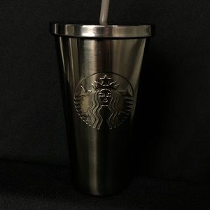 Starbucks tumbler silver stainless steel